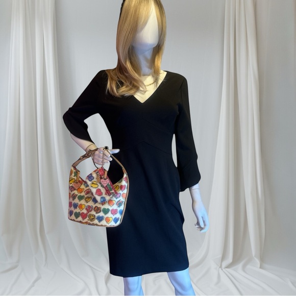 Dooney & Bourke Vintage Set EUC Hobo Bag & Coin Pouch With Rainbow Zippers - Picture 15 of 16